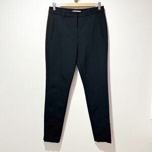 🌷SALE Alexander Wang Seamed Black Trousers Size 8 Ankle Zip